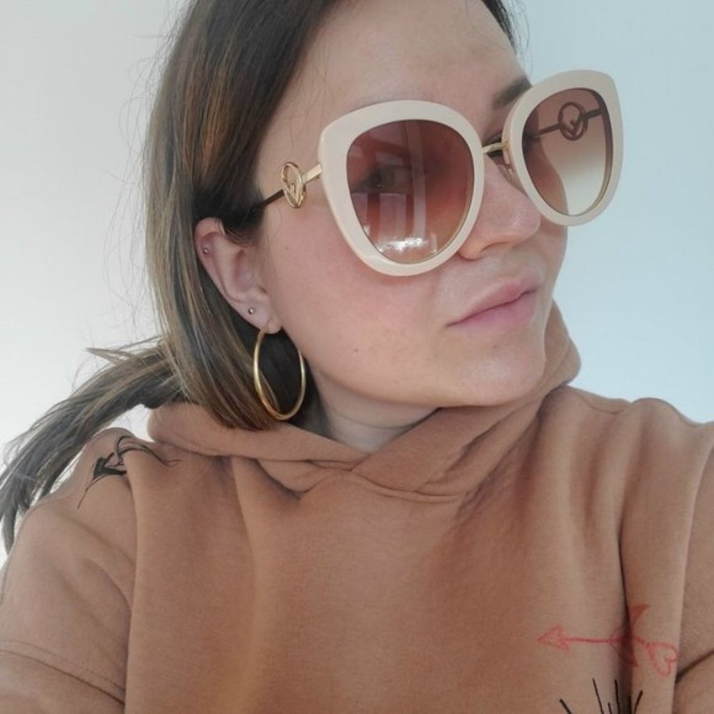 BRAND NEW FENDI FF0409/S FWMHA OVERSIZED SUNGLASSES - Picture 13 of 13